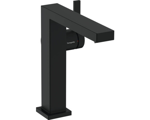 hansgrohe Waschtischarmatur TECTURIS E 150 CoolStart schwarz matt mit Push-Open Ablaufventil 73042670