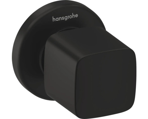 Logo Hansgrohe sur un bouton de commande pour robinetterie de salle de bains