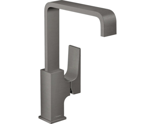 hansgrohe Waschtischarmatur METROPOL 230 brushed black chrom mit Push-Open Ablaufventil 32511340