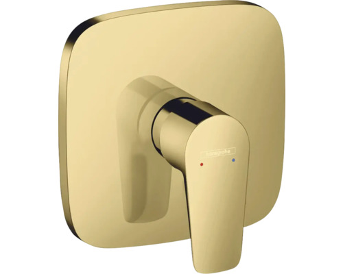 hansgrohe Duscharmatur Unterputz TALIS E polished gold optic ohne Unterputzgrundkörper 71765990 Einhebelmischer für Waschtischmontage