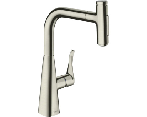 hansgrohe Küchenarmatur mit Handbrause METRIS SELECT 240 M71 edelstahl gebürstet 73817800 hansgrohe Küchenarmatur mit Handbrause METRIS SELECT 240 M71 edelstahl gebürstet 73817800