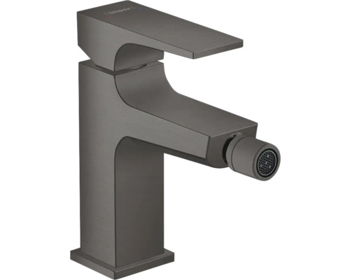 hansgrohe Bidetarmatur METROPOL brushed black chrom mit Push-Open Ablaufventil 32520340