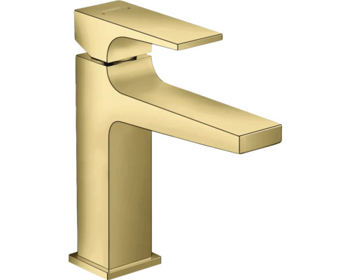 hansgrohe Waschtischarmatur METROPOL 110 polished gold optic mit Push-Open Ablaufventil 32507990