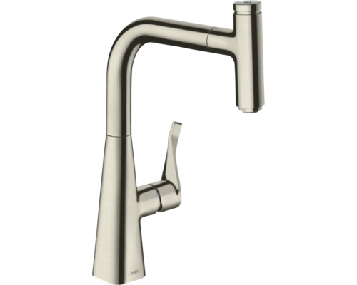 hansgrohe Küchenarmatur mit Ausziehauslauf METRIS SELECT 240 M71 edelstahl gebürstet 73802800 hansgrohe Küchenarmatur mit Ausziehauslauf METRIS SELECT 240 M71 edelstahl gebürstet 73802800