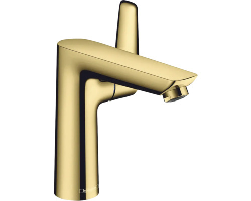 hansgrohe Waschtischarmatur TALIS E 150 polished gold optic mit Zugstangen-Ablaufgarnitur 71754990