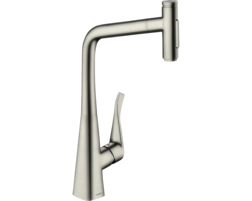 hansgrohe Küchenarmatur mit Handbrause METRIS SELECT 320 M71 edelstahl gebürstet 73820800 hansgrohe Küchenarmatur mit Handbrause METRIS SELECT 320 M71 edelstahl gebürstet 73820800