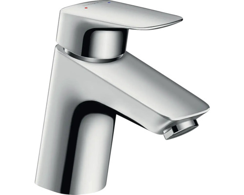 Robinetterie basse pression hansgrohe LOGIS 70 chrome avec bonde de vidage clic-clac 71074000 Mitigeur monocommande pour lavabo