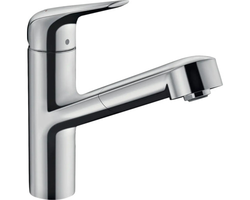 Robinetterie de cuisine hansgrohe avec bec extractible FOCUS 150 M42 chrome 71829000 Robinet d''évier en métal