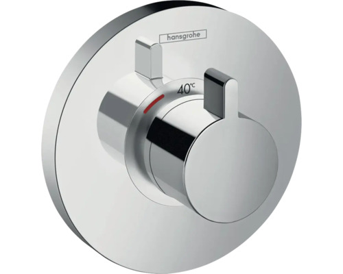 Logo Hansgrohe, robinet thermostatique avec indication de 40 degrés Celsius