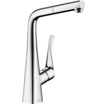 Robinet de cuisine en métal avec douchette extractible