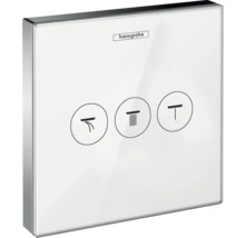 Logo Hansgrohe. Bouton de sélection pour différents types de jets