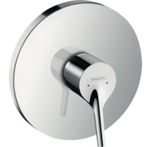 Logo Hansgrohe sur un mitigeur de douche rond
