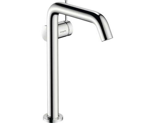 hansgrohe Waschtischarmatur für Aufsatzwaschbecken TECTURIS S 240 CoolStart chrom mit Push-Open Ablaufventil 73373000