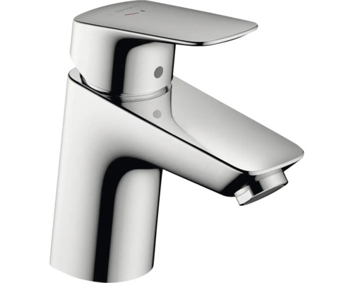 hansgrohe Waschtischarmatur LOGIS 70 Eco CoolStart chrom mit Zugstangen-Ablaufgarnitur 71072000