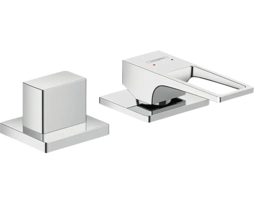 hansgrohe Wannenrandarmatur METROPOL 2-Loch chrom ohne Unterputzgrundkörper 74548000 Waschtischarmatur zur Wandmontage
