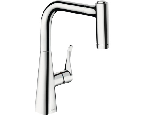 Robinetterie de cuisine hansgrohe avec douchette METRIS 220 M71 chrome 73800000 Robinet de cuisine en métal