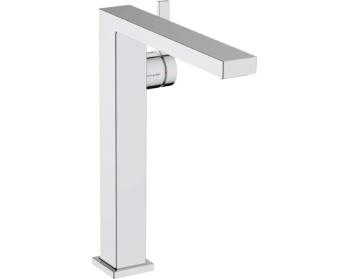 hansgrohe Waschtischarmatur für Aufsatzwaschbecken TECTURIS E 240 CoolStart chrom mit Push-Open Ablaufventil 73073000