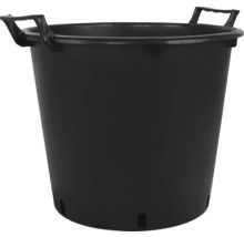Pot de fleurs noir avec poignées