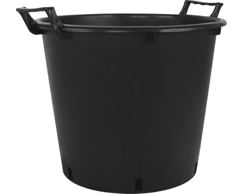 Pot de fleurs noir avec poignées