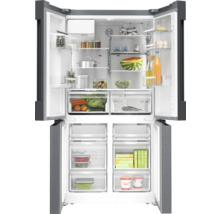 Geöffneter Kühlschrank mit Lebensmitteln