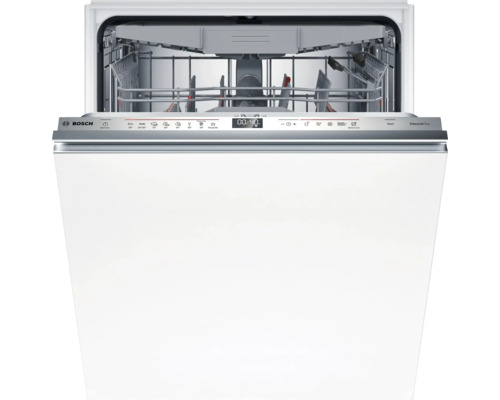 Lave-vaisselle Bosch ouvert avec affichage numérique et deux paniers de lavage