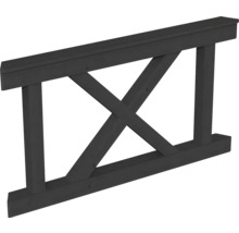 Panneau de clôture en bois avec motif en forme de X