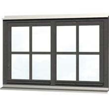 Holzfenster mit sechs Feldern