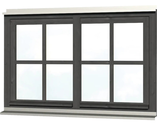 Holzfenster mit sechs Feldern