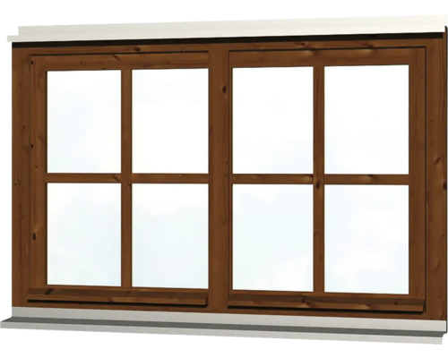 Holzfenster mit mehreren Glasscheiben