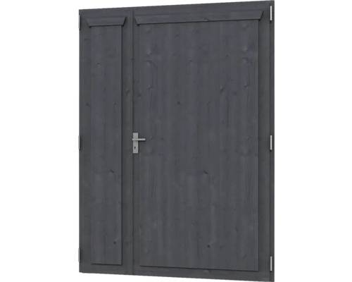 Porte de jardin en bois avec poignée