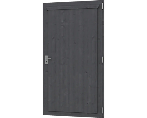 Porte en bois avec poignée et serrure