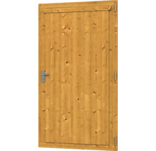 Porte en bois avec poignée pour cabanon de jardin ou remise