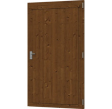 Porte en bois avec poignée en métal