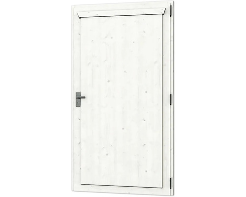 Porte en bois pour cabanon de jardin avec poignée