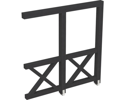 Élément de construction en bois avec croisillons