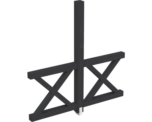 Panneau de clôture en bois avec croisillons