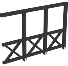 Panneau de clôture en bois avec croisillons pour aménagement de jardin