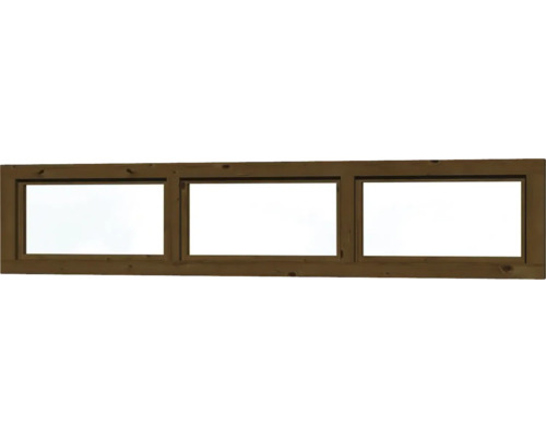 Holzfenster mit drei Feldern