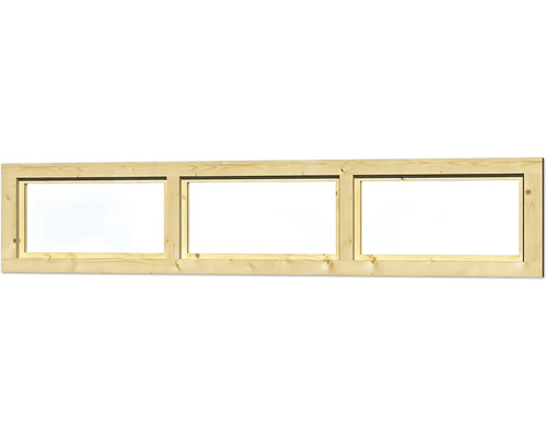 Holzfenster mit drei Scheiben