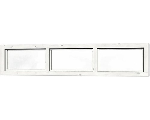 Holzfensterrahmen mit drei Fenstern