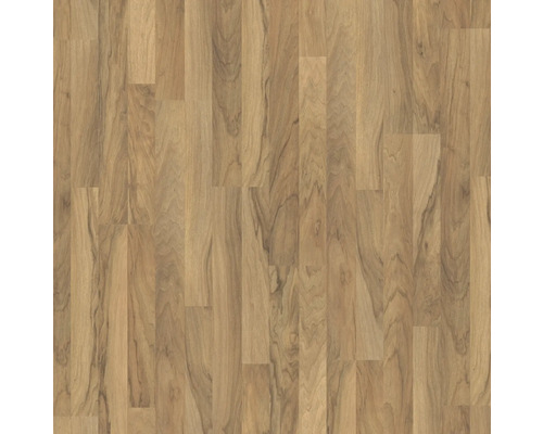 Stratifié Basic 200 noyer parquet à l'anglaise 1285 x 194 x 7 mm Revêtement de sol en bois avec structure en bois