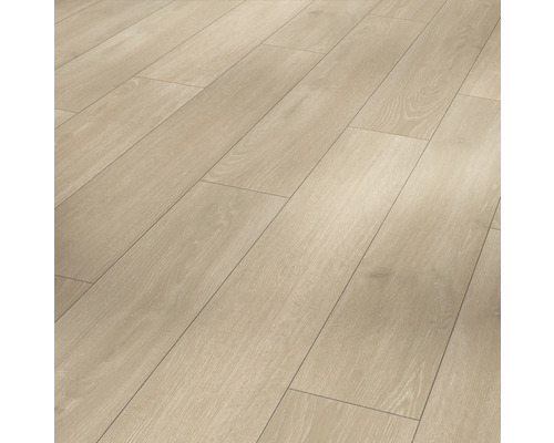 Laminat Classic 1050 Eiche Skyline Perlgrau Landhausdiele 1285 x 194 x 8 mm Heller Laminatboden mit Holzoptik