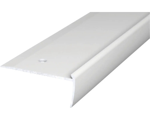 Prinz Treppenkantenprofil Alu silber gelocht 45 x 19 x 2500 mm Treppenkantenprofil aus Aluminium mit Schraublöchern