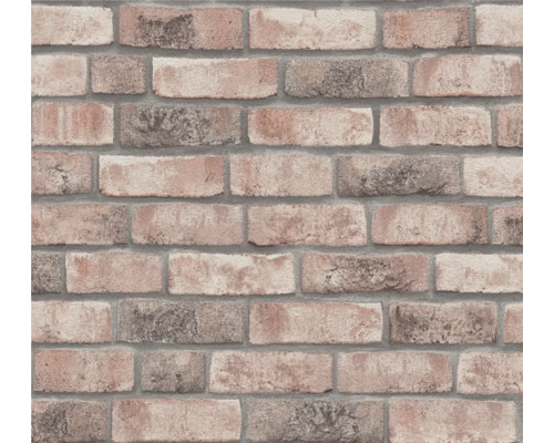 Papier peint intissé 38812-2 Elements II brique beige gris Gros plan d''un papier peint à motif de briques