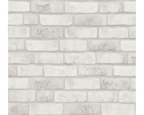 Papier peint intissé 38812-3 Elements II brique blanc gris clair Papier peint à motif de briques