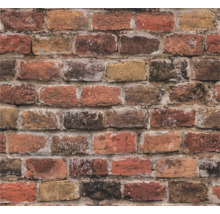 Gros plan d''un papier peint à motif de briques