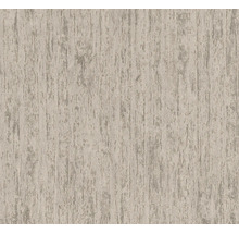 Papier peint intissé 39561-1 Elements II structure bois beige argent