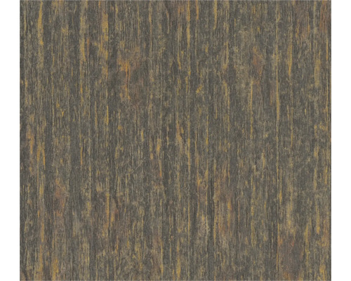 Vliestapete 39561-6 Elements II Holzstruktur schwarz gelb Tapete mit Holzoptik