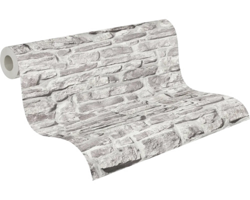 Rouleau de papier peint avec motif de mur en pierre