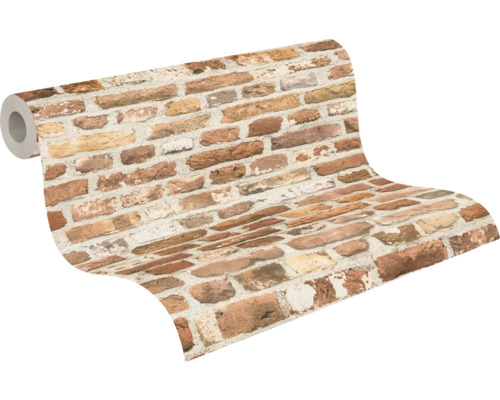 Rouleau de papier peint avec motif de briques